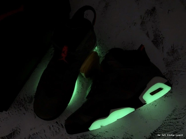 Scott x Travis Jordan Olive 6 CN1084-200 Medium Air 0729